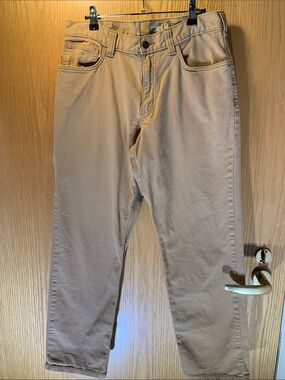 Men’s Catharttt Relaxed Fit Cotton Tan Utility Jeans - Size 32 x 30